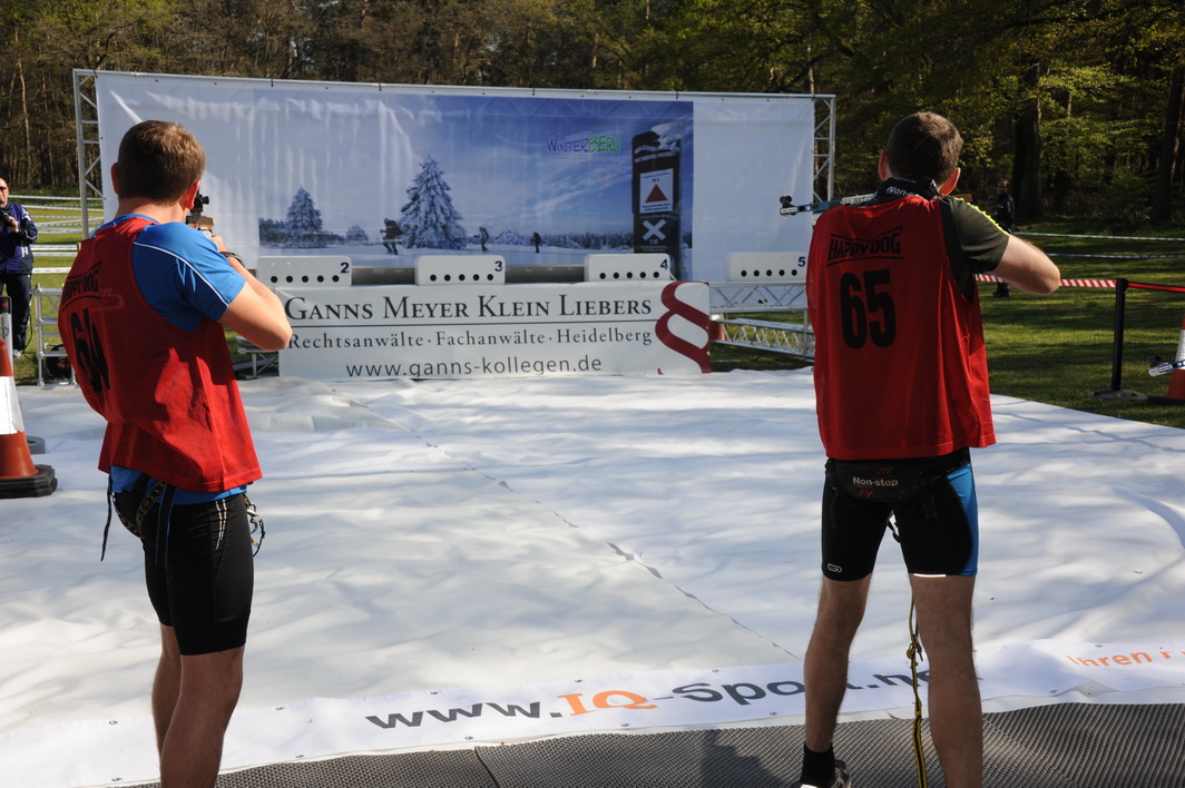 Stehendschießen in der IQ-Biathlonarena