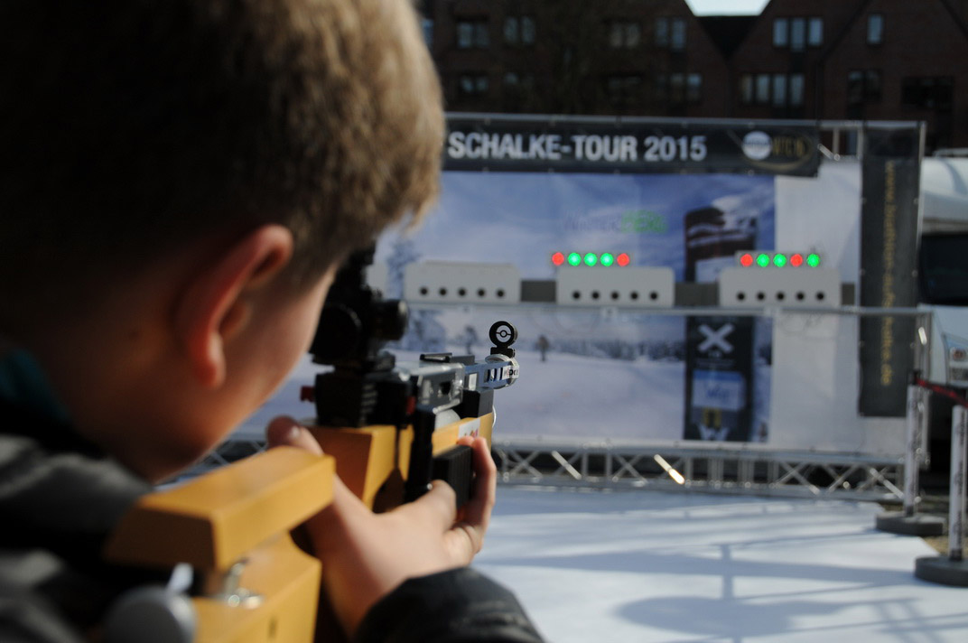 Startschuss zur Biathlon auf Schalke-Tour 2015