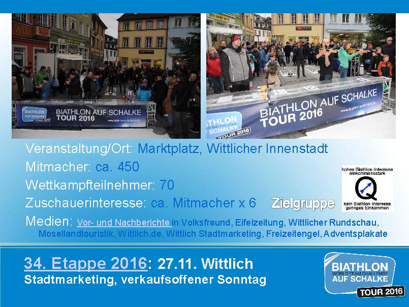 Etappenberichte 2016 Biathlon Tour De